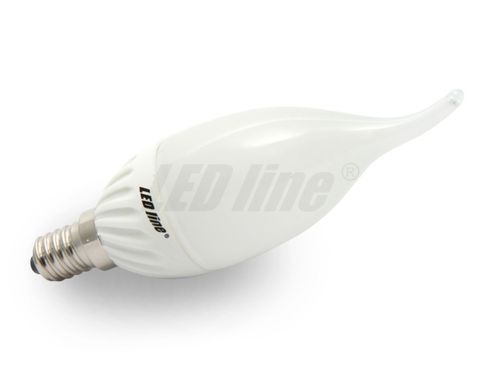 E14 LED LAMPE 5W FLAME, 230V CCD 510LM, Kaltweiss