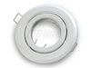 LED Einbaustrahler, LED Einbauspot Spot Rund Metall Weiss für 50mm LED Lampen + GU10 Fassung Beta