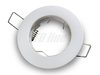 LED Einbaustrahler, LED Einbauspot Rund Aluminium Weiss für 50mm LED Lampen + GU10 Fassung