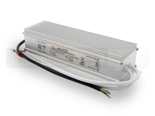 80W LED Netzteil, LED Trafo 12V 6,7A IP67 für LED strips LED leiste