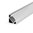 SET: LED Profil, 100cm Profil LED 45° für LED Streifen, aluminium led profil + Abdeckung (Milchig)