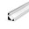 SET: LED Profil, 100cm Profil LED 45° für LED Streifen, aluminium profil + Abdeckung (Transparent)