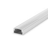 SET: LED Profil, 100cm Profil LED für LED Streifen, aluminium led profil + Abdeckung LT4 (Milchig)