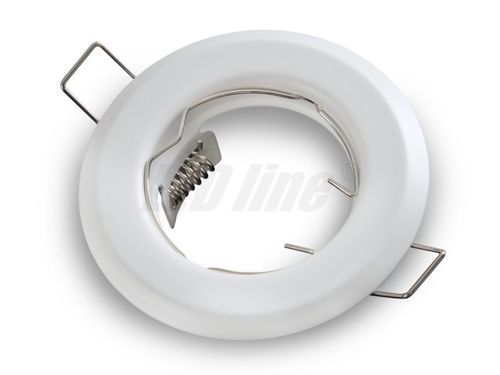 Einbaustrahler, LED und Halogen Einbauspot Spot Rund Metall Weiss für LED Lampen + GU10 Fassung