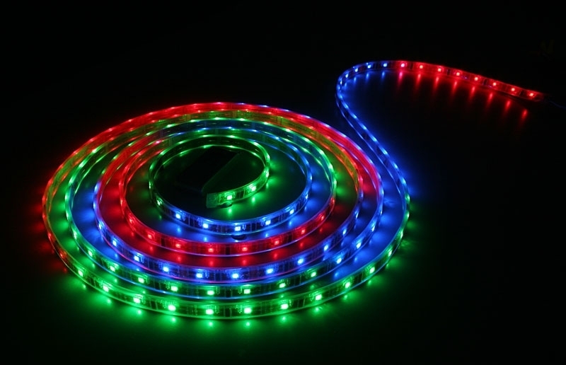 LED Streifen mit RF Mini Controller und Netzteil Simfonio LED Strip 5m LED Stripes 5m Wasserdicht 5050SMD 150 LED RGB Strip Full Kit 