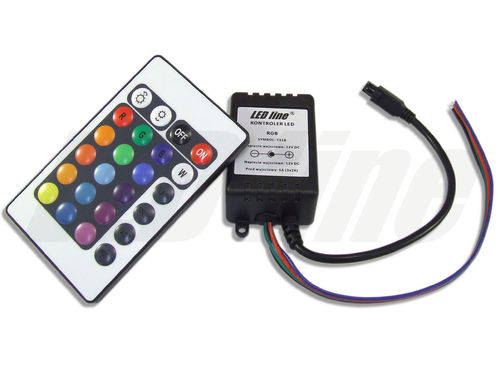 Remote Controller 24 Tasten Regler FB & Dimmer für RGB LED Strip Streifen 8A DC 12V-24V