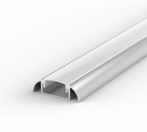 SET: LED Profil, 100cm Profil LED für LED Streifen, aluminium led profil + Abdeckung Milchig LT2