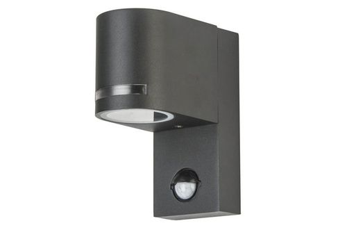 2/6W LED-Außenwandlampe mit Bewegungsmelder WARM/KALTWEISS, Aluminium IP44, Q13