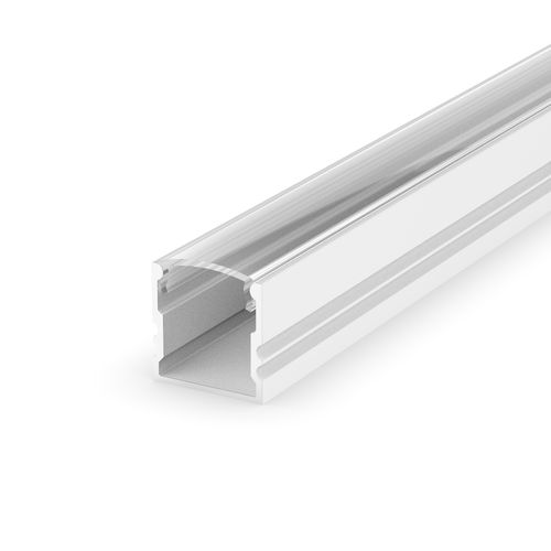 LED Profil 1m, Aluminium LED Profil Weiß für LED Streifen LT5 + Abdeckung