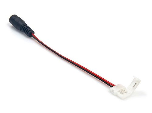 DC Jack für Einfarbige LED Streifen 8mm mit Kabel