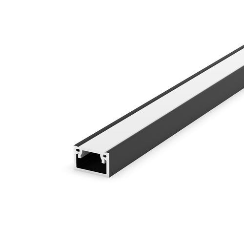 SET: Aluminium LED Profil Slim, 100cm für 8mm LED Streifen + Abdeckung LT4-2