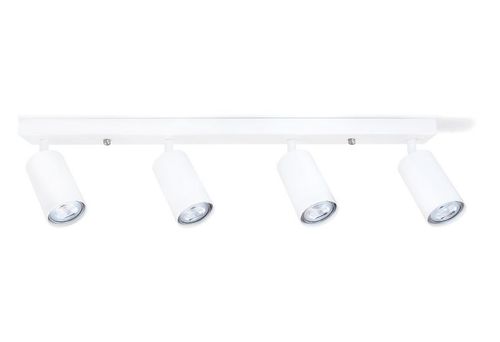 LED Deckenstrahler, Deckenlampe, Wandstrahler 4-flammig, Weiss für LED GU10, KIVI